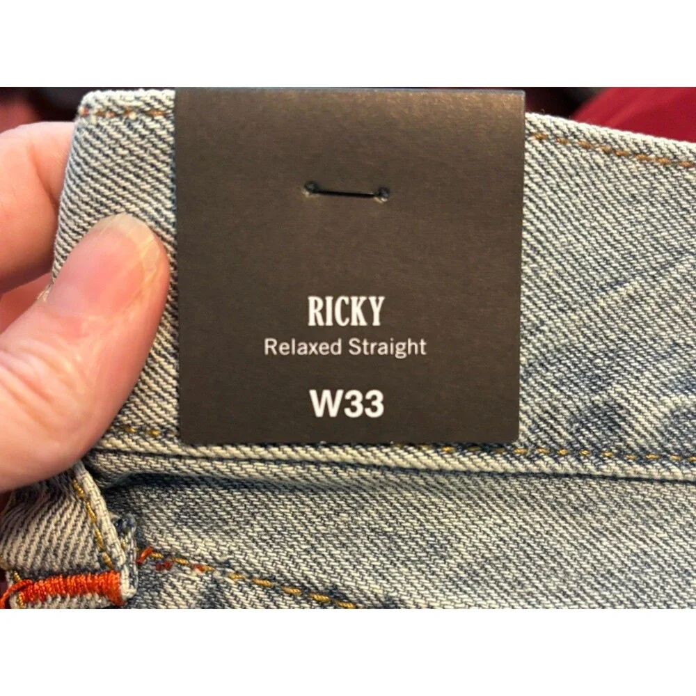 New True Religion Ricky Relaxed Straight W33 Raw Hem Shorts Retail $80